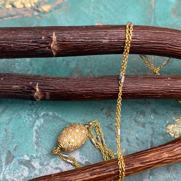 Matana Jewelry Matana Jewelry 8k Gold With Diamonds Necklace Poshmark